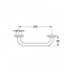  Essentials Grip bar, Chrome (40421001)
