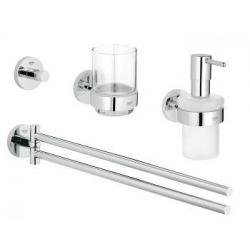 Grohe 4-in-1 Master bathroom accessories set, Chrome (40846001)