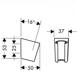  Shower holder Porter S, brushed bronze (28331140)
