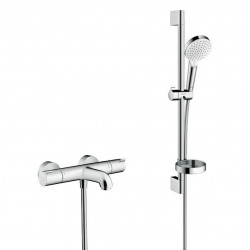 Hansgrohe Ecostat 1001 CL Pack Thermostatic bath/shower mixer + Crometta Vario shower set with soap dish (13201000-Crometta2)