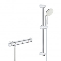 Grohe Grohtherm 800 set Thermostatic shower mixer 1/2″ + Tempesta 100 shower rail 2 sprays, Chrome (34561000-Tempesta)