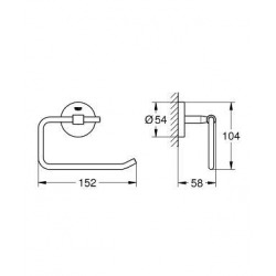  BAUCOSMOPOLITAN - Toilet Roll Holder (40457001)