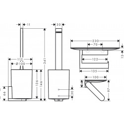 WallStoris Toilet bundle, Matt black (27969670)  WallStoris Toilet bundle, Matt black (27969670)