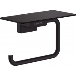 Hansgrohe AddStoris Toilet paper holder with shelf, Black matt (41772670)