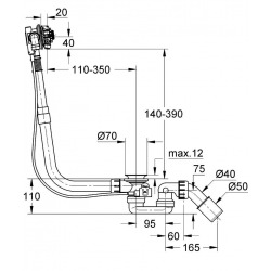  Talentofill  Inlet-, pop-up and waste-system (28991000)