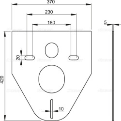 Noise insulation set for wall-hung WC toilets and bidets (M91)  Noise insulation set for wall-hung WC toilets and bidets (M91)