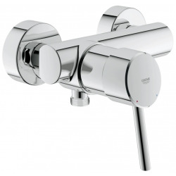  Shower set 1/2&apos;&apos; Concetto single lever mixer + Euphoria Cosmopolitan 1 jet hand shower, Chrome (32210001-Euphoria)