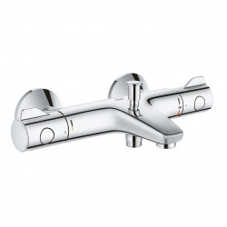  Bath/Shower Set Grohtherm 80 Thermostatic Mixer + Euphoria Cosmopolitan 1 Spray Hand Shower, Chrome (34567000-Euphoria)