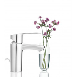 Grohe Eurostyle Cosmopolitan set Single lever basin mixer size S + Grohe click clac waste for basin with overflow (3246820E-CLICCLAC)