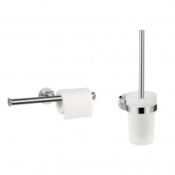 Logis Universal Pack toilet brush + double roll holder, Chrome (41722000-DUOLOGIS2)  Logis Universal Pack toilet brush + double roll holder, Chrome (41722000-DUOLOGIS2)