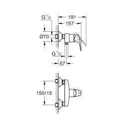  Start Flow single lever shower mixer (23771000)