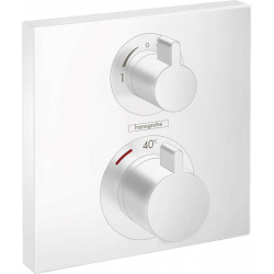 Hansgrohe Ecostat Square Thermostatic mixer for concealed installation for 2 outlets, Matt white (15714700)