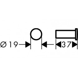  Logis Universal Set of two towel hooks, Chrome (41711000-DUOLOGIS)