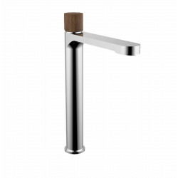 Swiss Aqua Technologies Fusion high basin mixer with Dark wood lever (SATBSFU285DT)