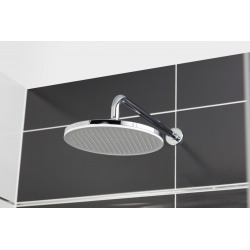 Swiss Aqua Technologies Shower set with mixer + 3-spray hand shower, bar with slider + XXL 254 mm integrated head shower, Chrome (SATPIPET-BauEdge)