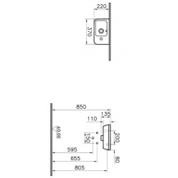 Integra 37x22 cm basin with hole for tap on the right, White (7091-003-0029)  Integra 37x22 cm basin with hole for tap on the right, White (7091-003-0029)