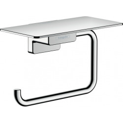 Hansgrohe AddStoris Wall-mounted Roll holder with shelf, Chrome (41772000)