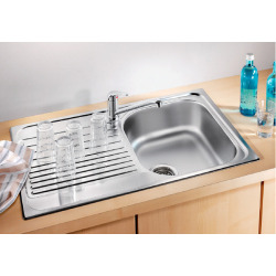  TIPO 45 S Compact sink 780x500 mm, Glossy stainless steel (513441)