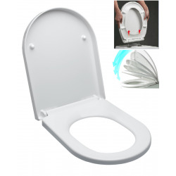 Idevit Softclose toilet seat suitable for most toilet bowls, White (EASY2244)