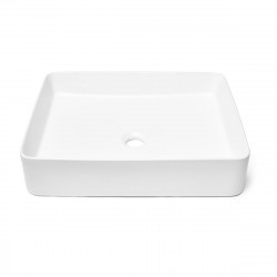 Swiss Aqua Technologies Infinitio countertop basin without overflow 50 x 40 x 11 cm, Matte white (SATINF5040M)