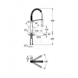  K7 Single-lever sink mixer 1/2", Chrome (31379000)