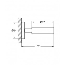 Essentials Glass/soap dish holder (40369AL1)