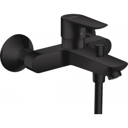 Hansgrohe Talis E Single lever manual bath mixer for exposed installation, Matt black (71740670)