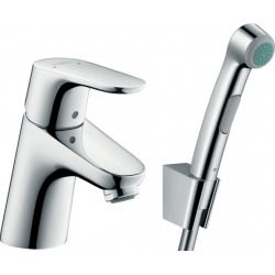 Hansgrohe Focus Single lever basin mixer 70 with bidet spray and shower hose 160 cm, Chrome (31926000)